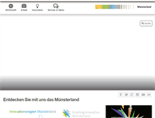 Tablet Screenshot of muensterland-wirtschaft.de